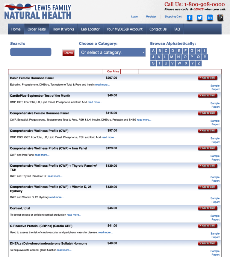 Lab Testing with DirectLabs Lewis Family Natural Health